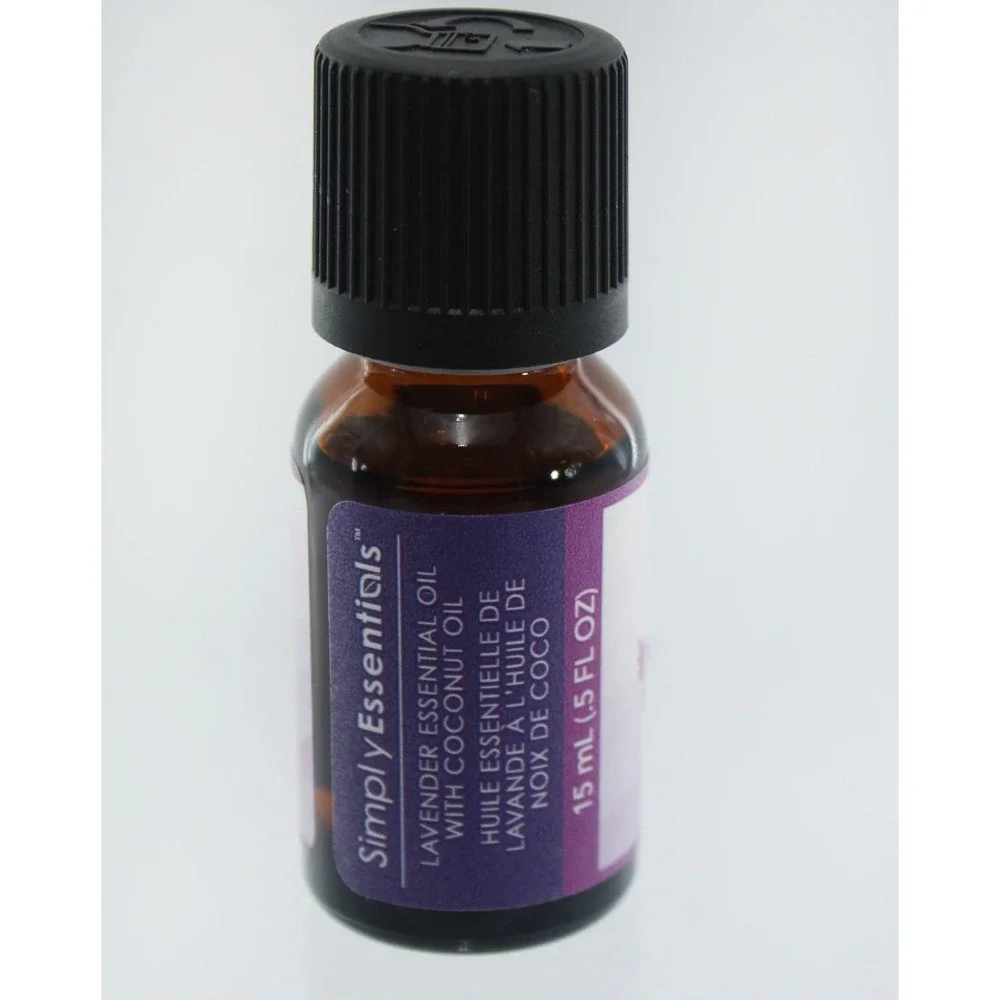 4 Pack Simply Essentials Lavender Essential Oil with Coconut Oil  0.5 fl oz Oil